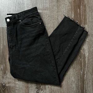 Black Denim Mom Jeans